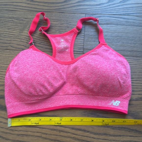 New Balance Hot Pink Sports Bra - Picture 2 of 5